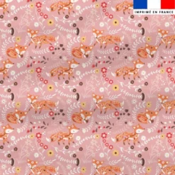 Polaire motif folk fox