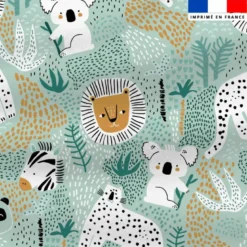Polaire motif jungle friends