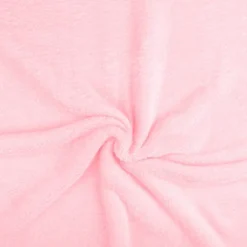 Polaire soyeuse unie rose pastel