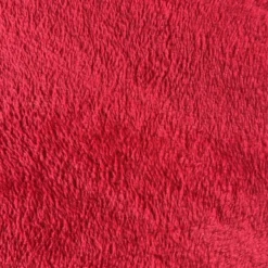 Polaire soyeuse unie rouge