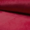 Polaire soyeuse unie rouge grenat
