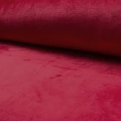 Polaire soyeuse unie rouge grenat