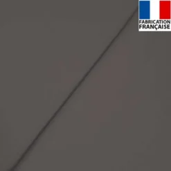 Popeline de coton mercerisé gris foncé