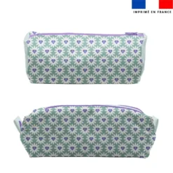 Pâquerette coeur - Fond bleu vert - Création Lili Bambou Design