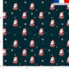 Père noel et petit flocon - Fond bleu foncé