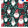 Père noël lutin - Fond vert foncé
