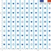 Rayures de Noël bleu layette - Fond blanc - Création Andréa Leonelli