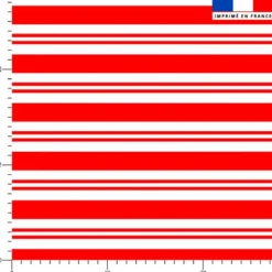 Rayures rouges et blanches - Fond blanc
