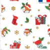 Renard et cadeaux de Noel - Fond blanc