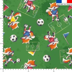 Renard Foot - Fond vert - Création Stillistic