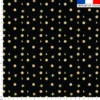 Rond étoile et sapin doré - Fond noir