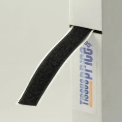 Rouleau 25m Auto-agrippant adhésif velours 20 mm noir
