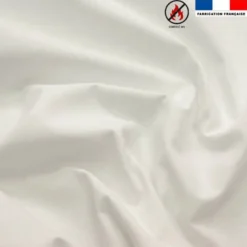 Rouleau 20m Toile coton ignifugée M1 blanc