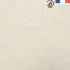 Rouleau 20m Toile coton ignifugée M1 écru