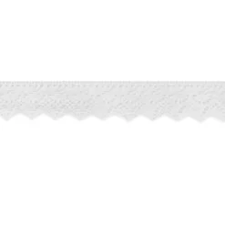 Ruban de dentelle coton blanc 38 mm