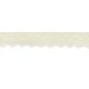 Ruban de dentelle coton écru 38 mm