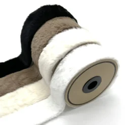 Ruban fausse fourrure 50mm blanc