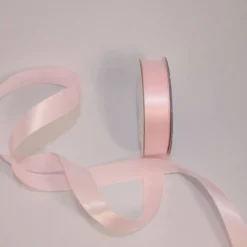 Ruban satin en bobine rose 13 mm