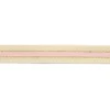 Sangle 3 bandes fil métal or écru et rose