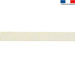 Sangle crème lurex or 30 mm