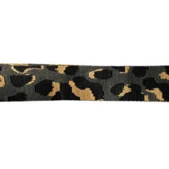 Sangle léopard 38mm anthracite et ocre