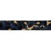 Sangle léopard 38mm bleu foncé et ocre