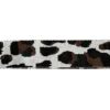 Sangle léopard 38mm gris galet et marron