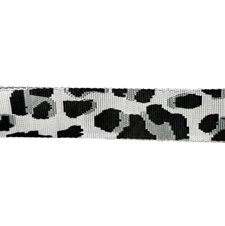 Sangle léopard 38mm gris galet et grise