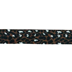Sangle léopard 38mm marron chocolat