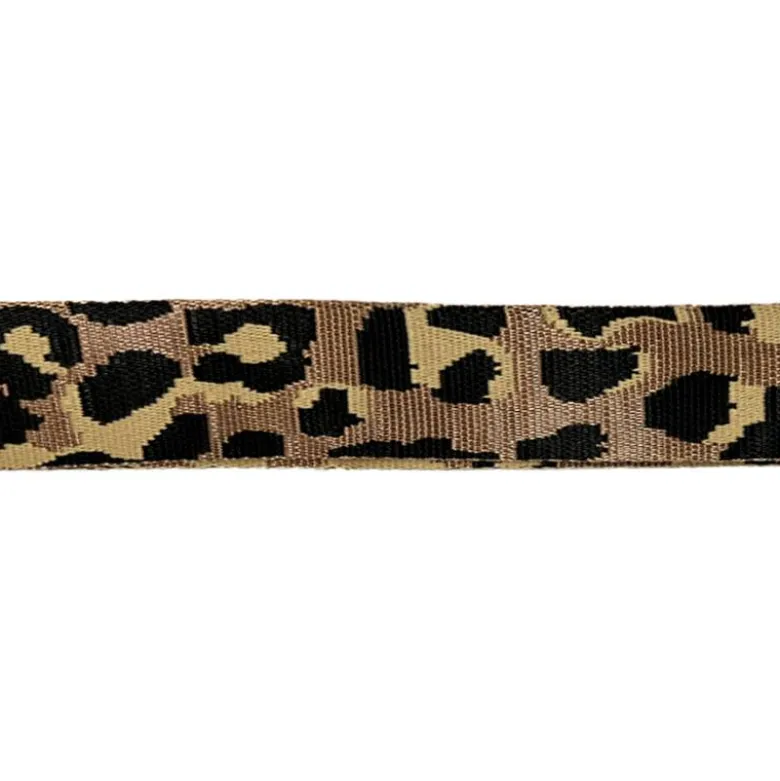 Sangle léopard 38mm mordoré et beige