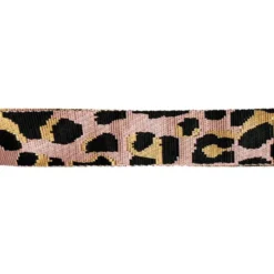 Sangle léopard 38mm rose antique et ocre