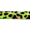 Sangle léopard 38mm vert fluo et ocre