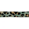 Sangle léopard 38mm vert sauge et ocre