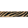 Sangle motif zébre 38mm beige et noir
