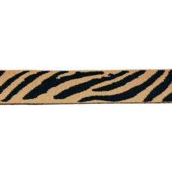 Sangle motif zébre 38mm beige et noir