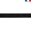 Sangle noire lurex argent 30 mm