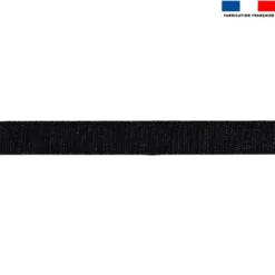 Sangle noire lurex or 30 mm