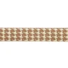 Sangle pied de poule 38mm brun et crème