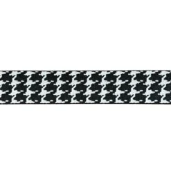 Sangle pied de poule 38mm noir et blanc