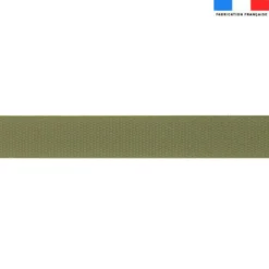 Sangle polyester aspect coton 30mm vert kaki