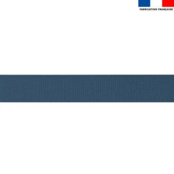 Sangle polyester aspect coton 30mm bleu pétrole
