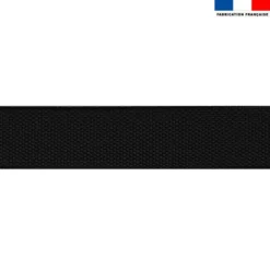 Sangle polyester aspect coton 40mm noir