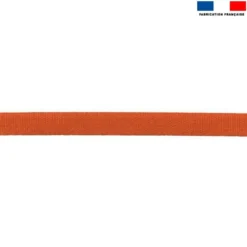 Sangle polyester aspect coton 23mm terracotta