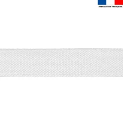 Sangle polyester aspect coton 40mm blanc