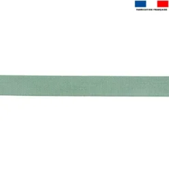 Sangle polyester aspect coton 30mm vert céladon