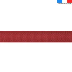 Sangle polyester aspect coton 30mm rouge foncé