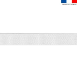 Sangle polyester aspect coton 30mm blanc