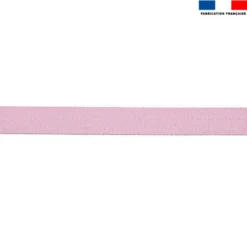 Sangle rose lurex argent 30 mm