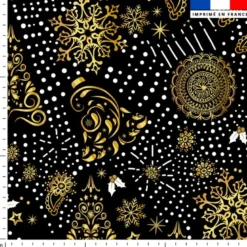 Sapin cachemire gold - Fond noir