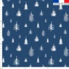 Sapin de Noel blanc - Fond bleu